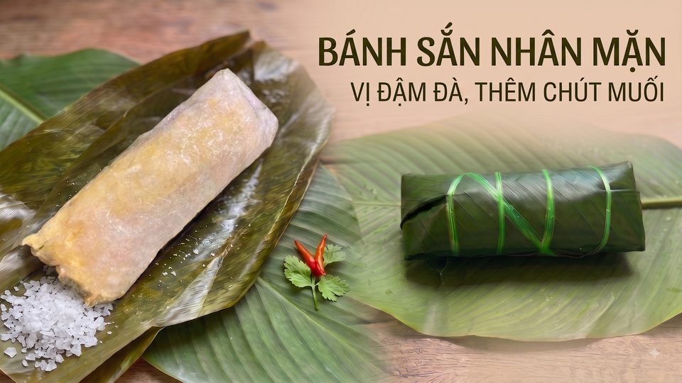 Bánh Sắn Nhân Đỗ Mặn